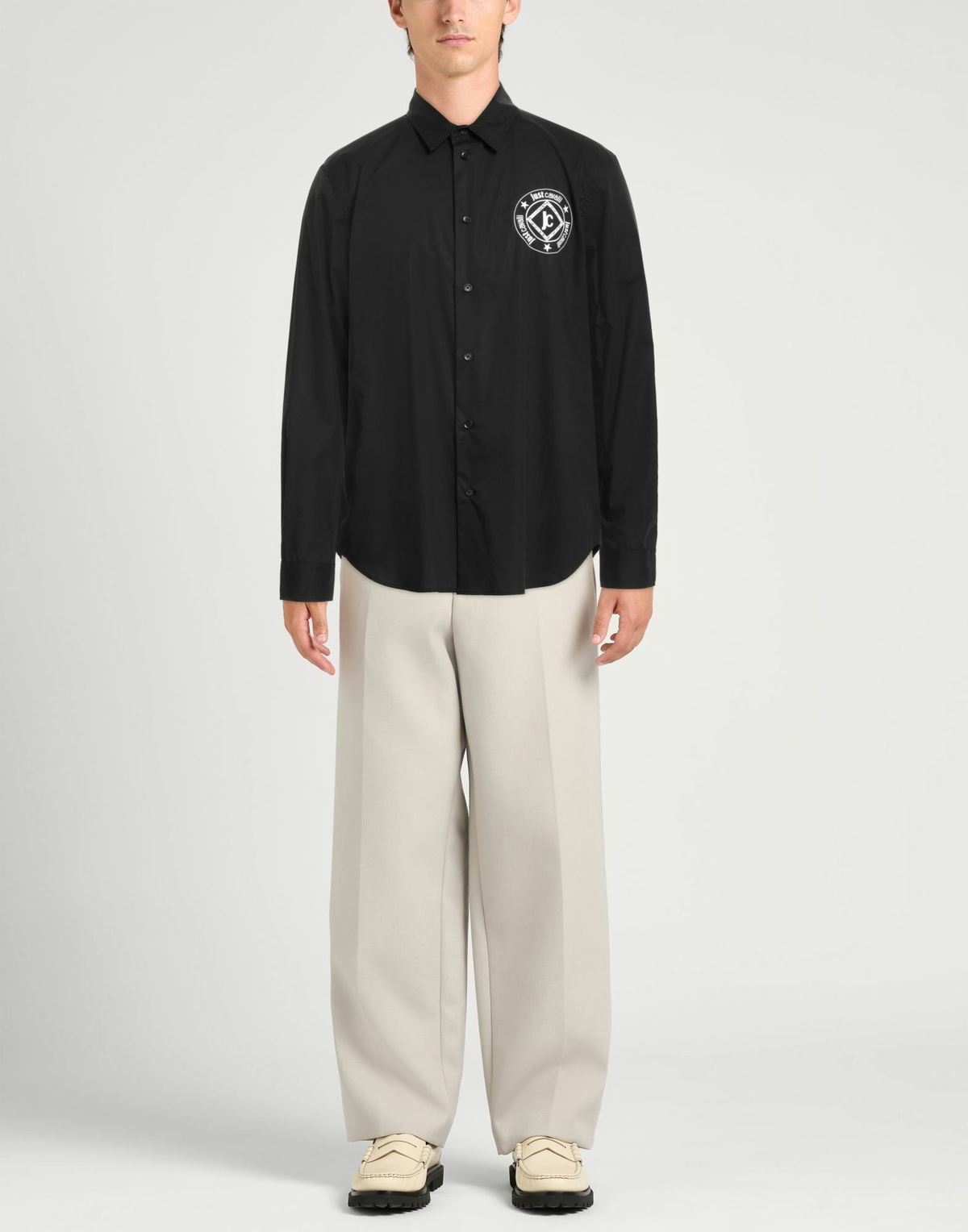 Just Cavalli Mens Shirt in Black