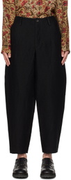 UMA WANG Black Patrick Trousers
