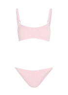 Hunza G Iris Gold-hoop Crinkle Bikini - Light Pink - One Size