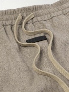 Fear of God - Straight-Leg Logo-Appliquéd Wool-Blend Drawstring Shorts - Brown