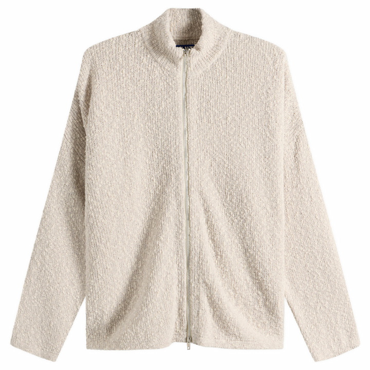Photo: Picante Men's Boucle Funnel Zip Through Knit in Grey