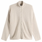 Picante Men's Boucle Funnel Zip Through Knit in Grey