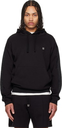 Hugo Black Lace Trim Hoodie