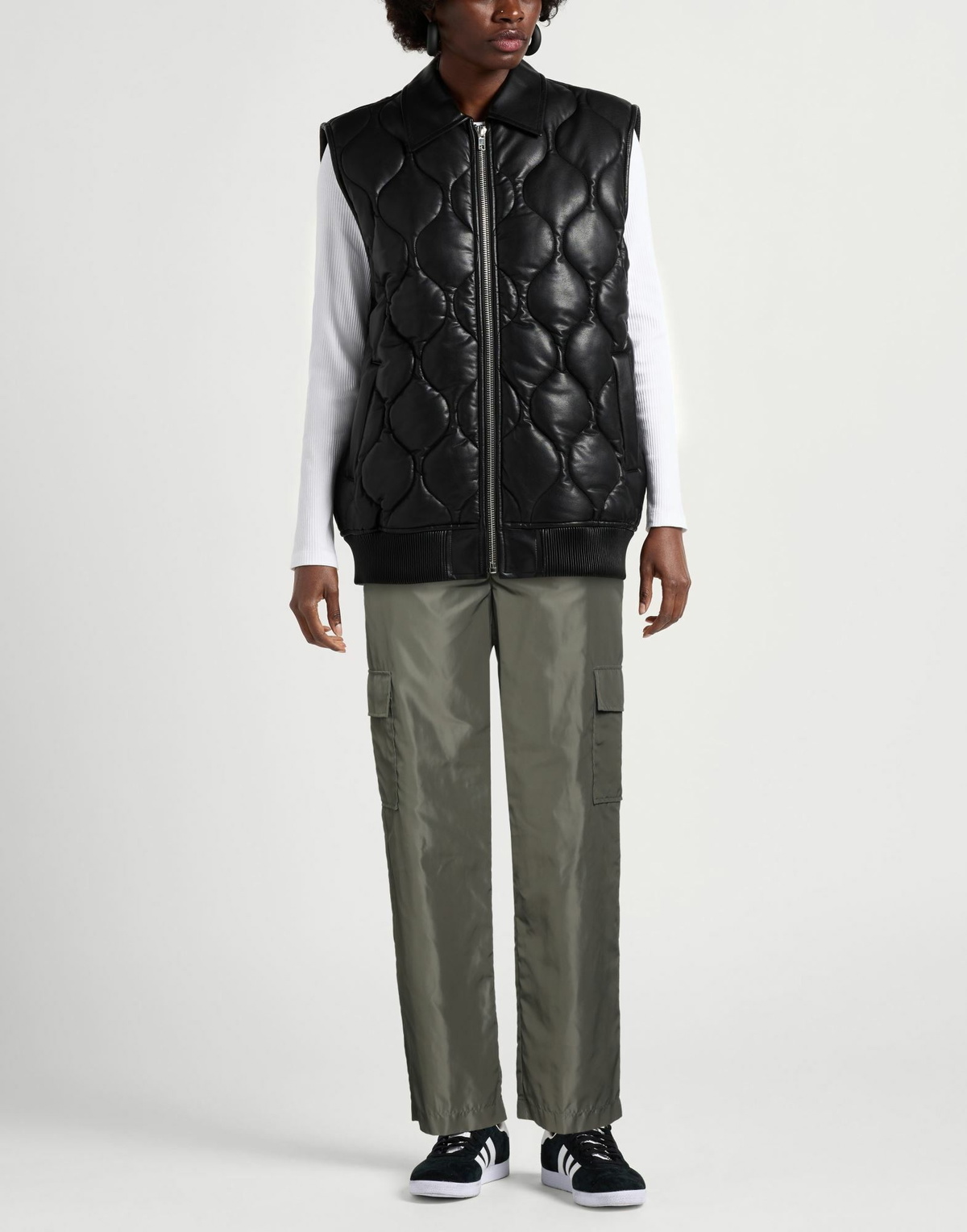 Jijil Womens Pants Military in Green
