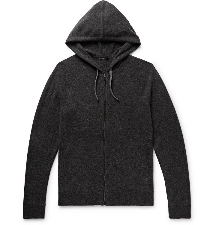 Photo: James Perse - Slim-Fit Baby Cashmere Zip-Up Hoodie - Men - Charcoal