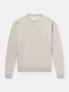 Maison Margiela - Double Layered Cotton-Fleece Sweatshirt - Gray