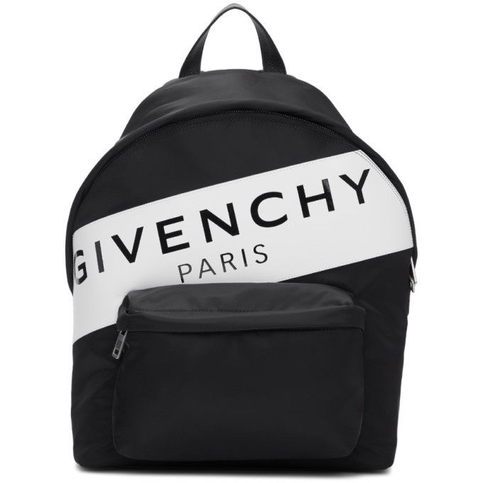 Photo: Givenchy Black Band Logo Urban Backpack