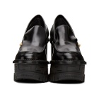 Versace Black Greta Empire Heels