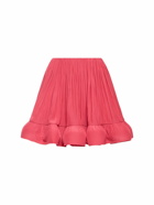 LANVIN - Ruffled Charmeuse Mini Skirt