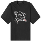 Moncler Men's Running Logo T-Shirt in Black