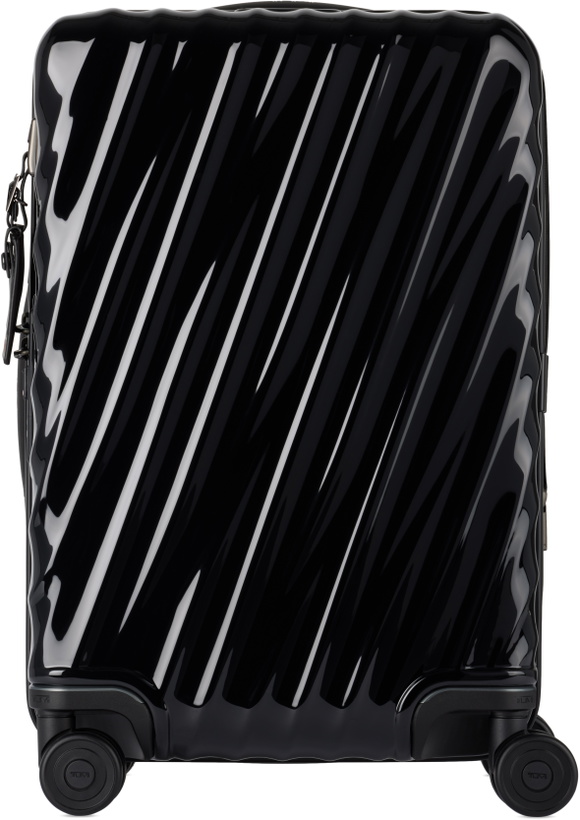 Photo: Tumi Black International Expandable 4 Wheeled Carry-On Suitcase