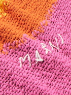 Marni - Crocheted Cotton Hoodie - Pink