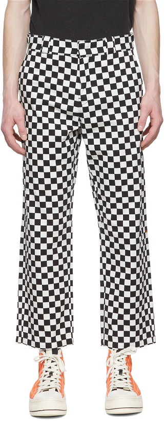 Photo: R13 Black & White Slouch Checker Trousers