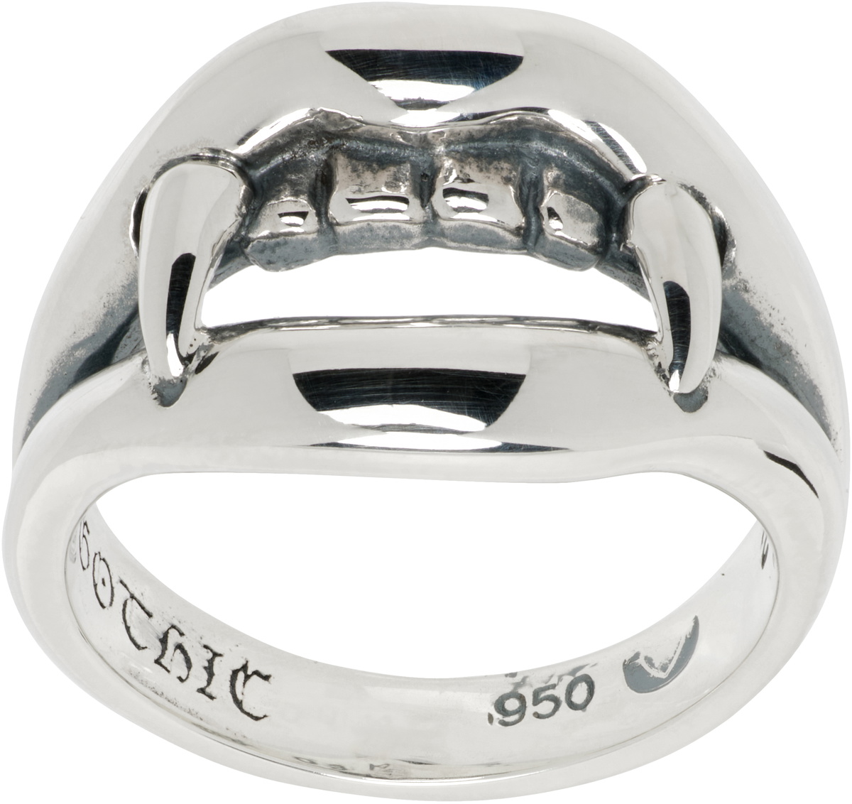 YOHJI YAMAMOTO Vampire Fang Pinkie Ring