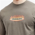 Boiler Room Men's Flames T-Shirt in Coffee
