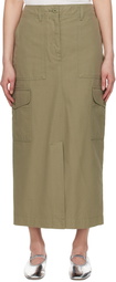 Weekend Max Mara Green Calais Midi Skirt