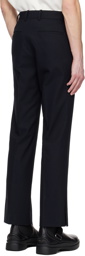 Solid Homme Navy Straight Trousers