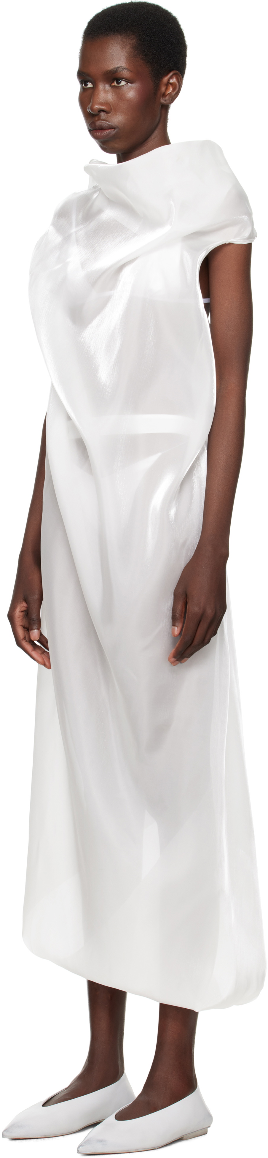 ISSEY MIYAKE SSENSE Exclusive Bridal Capsule Eau Maxi Dress