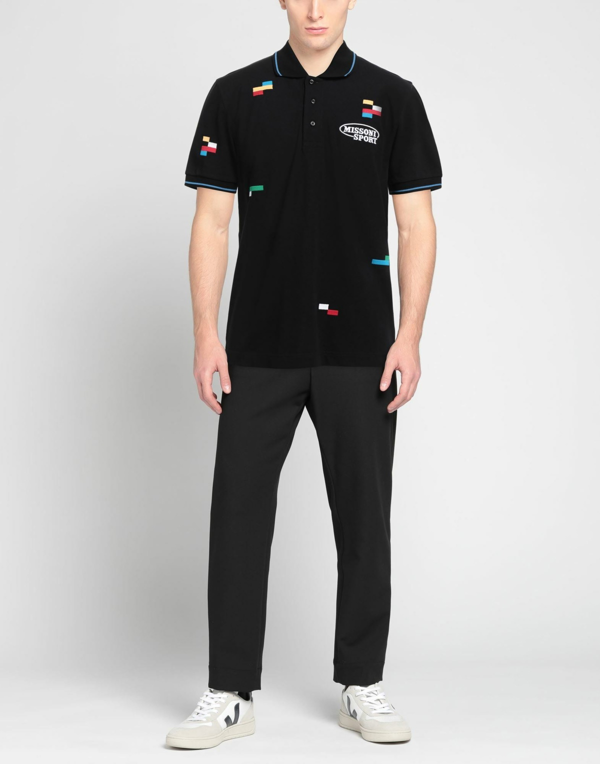 Missoni Mens Polo shirt in Black