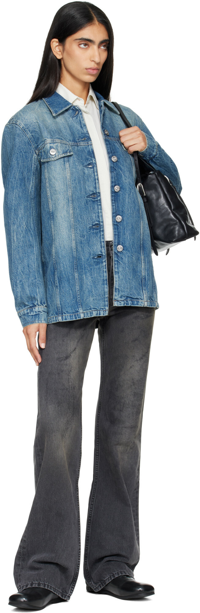 OUR LEGACY Black Boot Cut Jeans