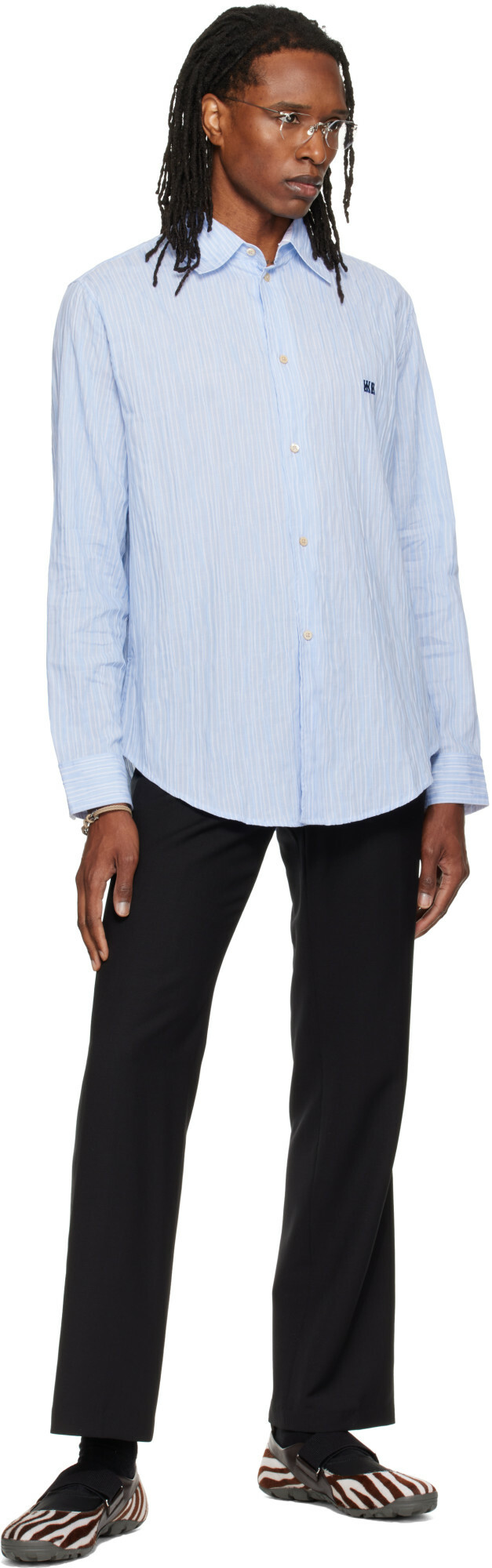 Wales Bonner Blue Atlantic Shirt