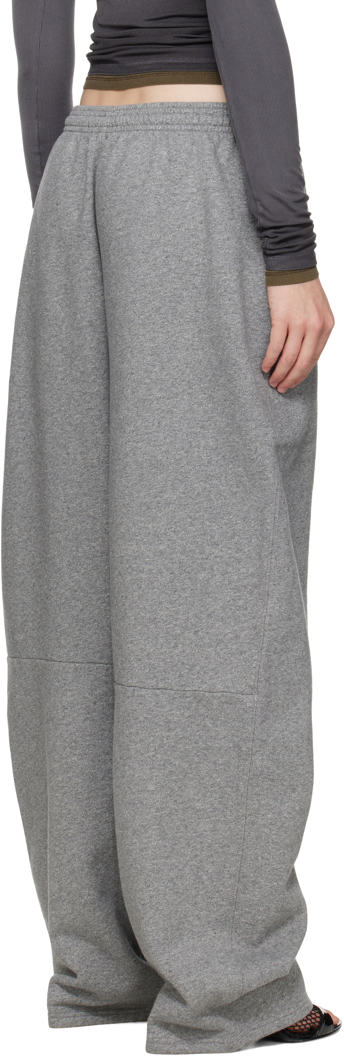 alexanderwang.t Gray Logo-Detailed Oversize Sweatpants
