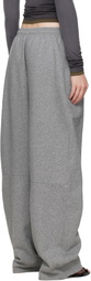 alexanderwang.t Gray Logo-Detailed Oversize Sweatpants