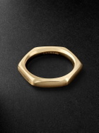 Ouie - M6 Small Brushed 14-Karat Gold Ring - Gold