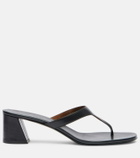 Khaite Archer 55 leather thong sandals