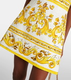 Dolce&Gabbana Majolica cotton-blend brocade minidress