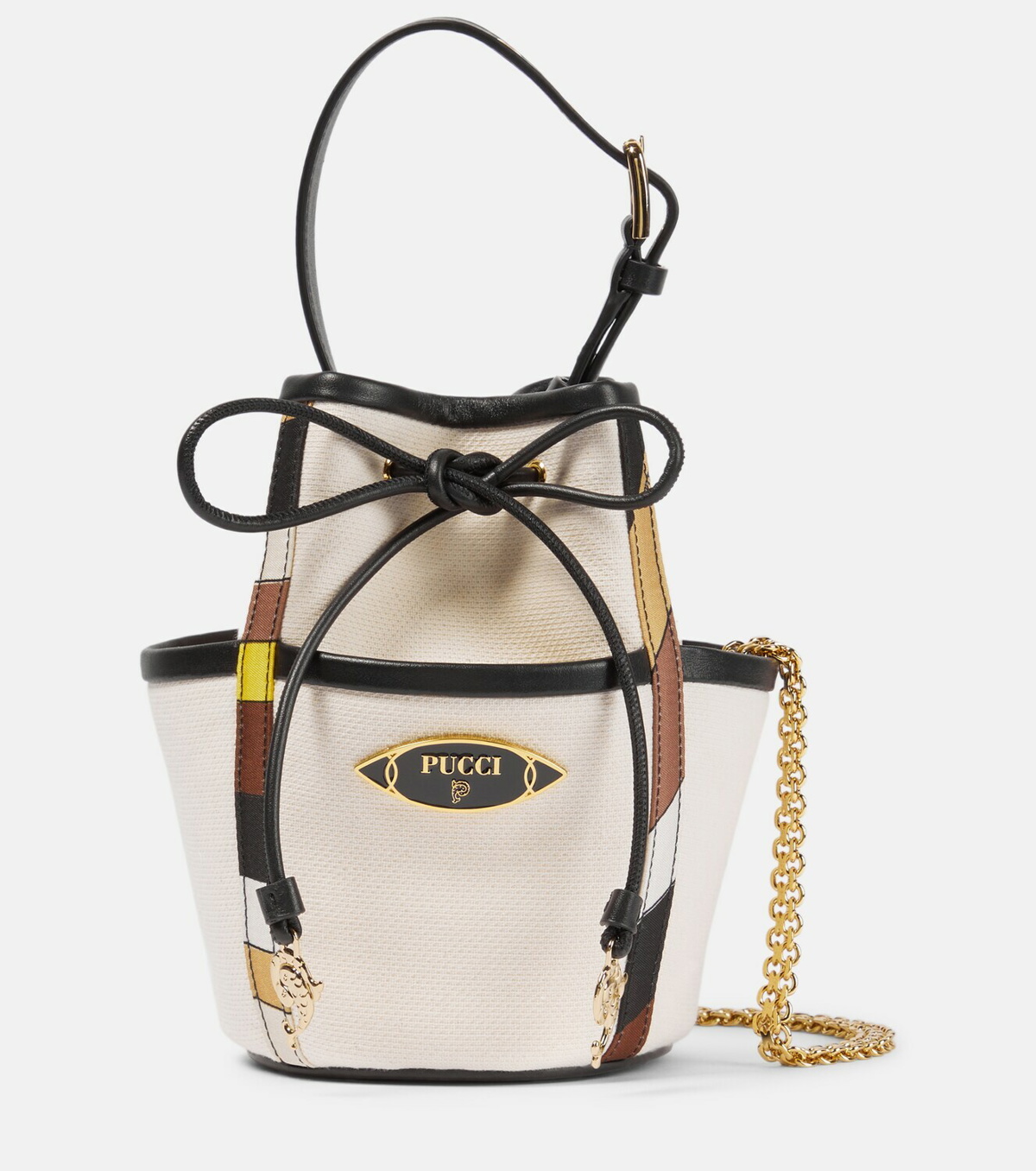 Emilio Pucci Leather-trimmed Handle Bag