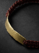 Elhanati - Mezuzah Gold and Braided Cord Bracelet