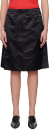 Nothing Written Black Nylon Midi Skirt