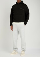 Annie Hood Logo Cotton Sweatpants Grey