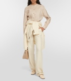Loro Piana Pleated silk blouse