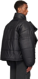 Y/Project Black Velcro Puffer Jacket