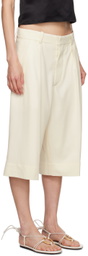 WARDROBE.NYC Off-White Low Rise Shorts