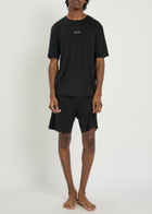 Boss Ultralight Logo Stretch-jersey T-shirt and Short set Black