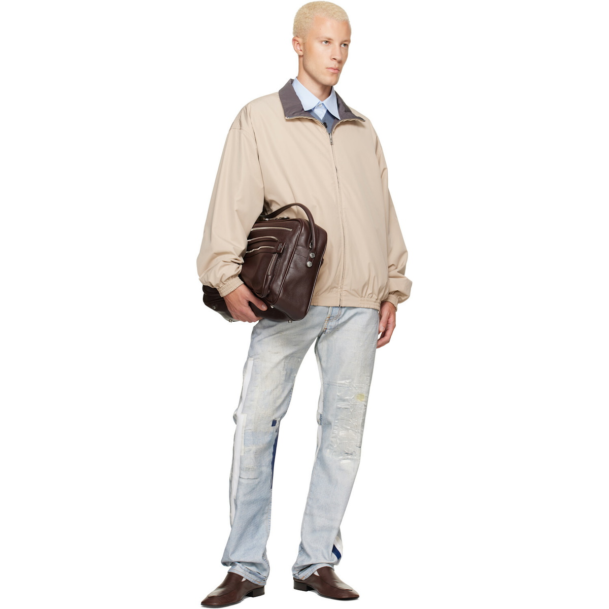 Acne Studios Blue Trompe-L'oeil Tape 1996M Jeans