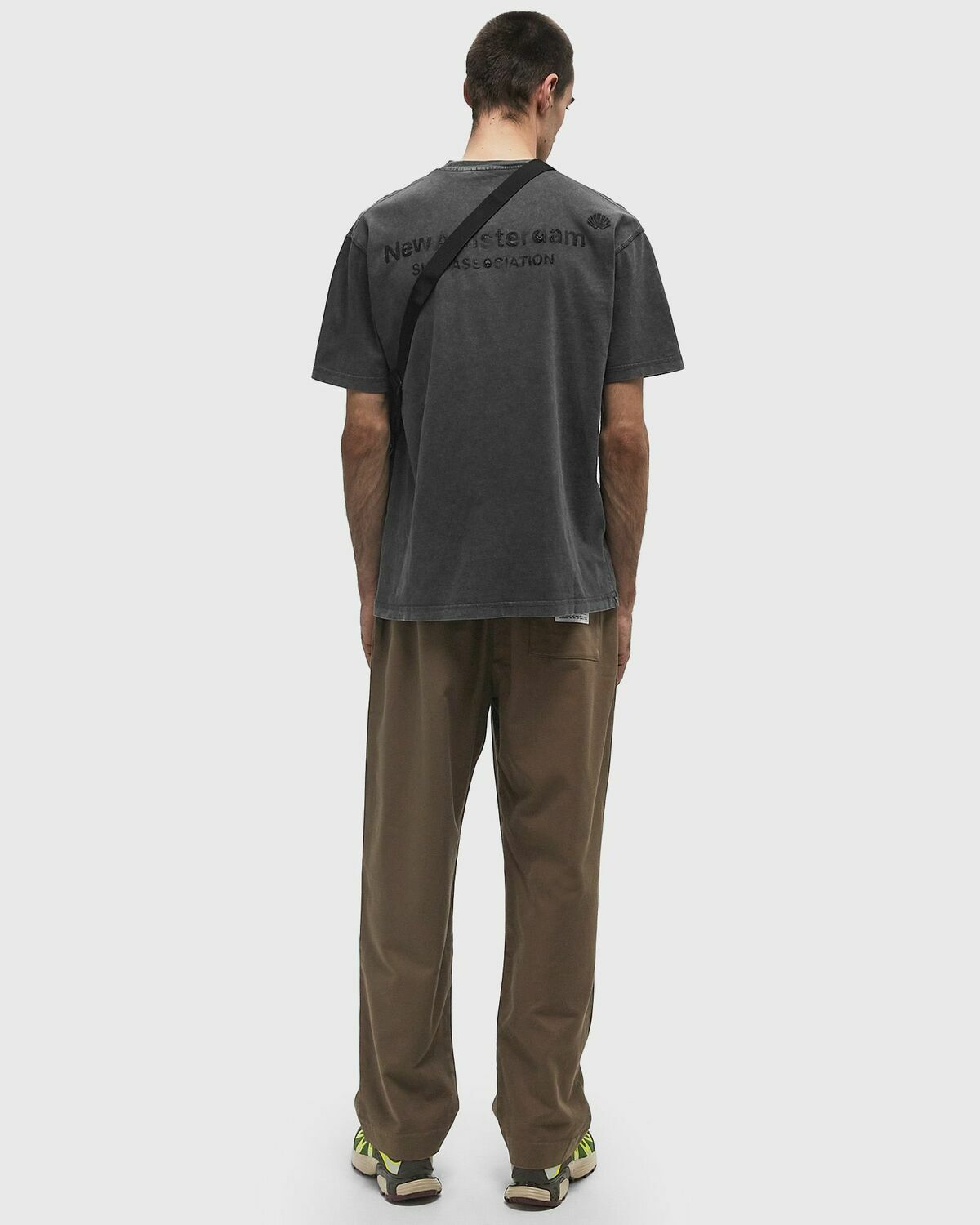 New Amsterdam LOGO TEE Black Mens Shortsleefe