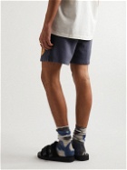 Camp High - Straight-Leg Printed Cotton-Jersey Shorts - Blue