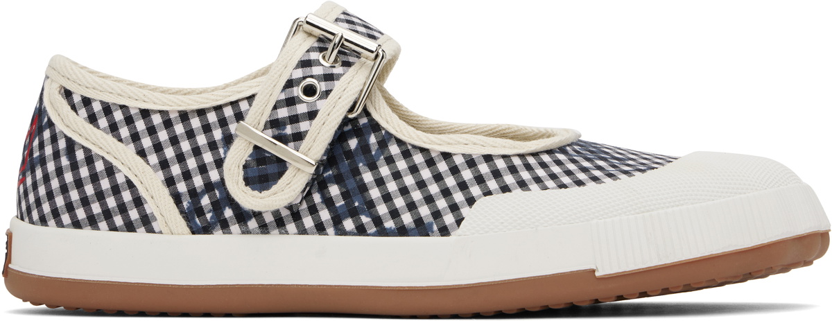 Vivienne Westwood|FLAT SHOES/LOAFERS (ANIMAL GYM BAR (7 Vivienne Westwood Black & White Animal Gym Bar Ballerina