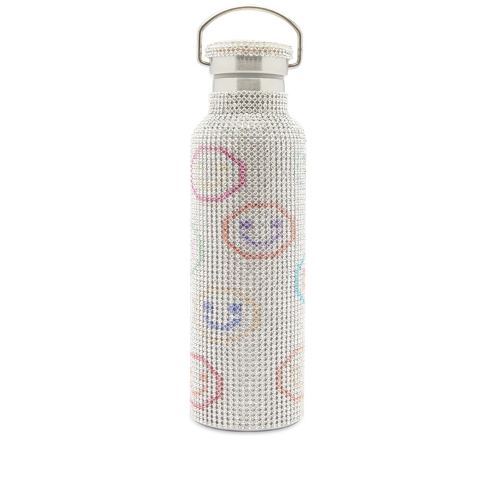 Photo: Collina Strada Women's Rhinestone Water Bottle in Rainbow Smiley Face
