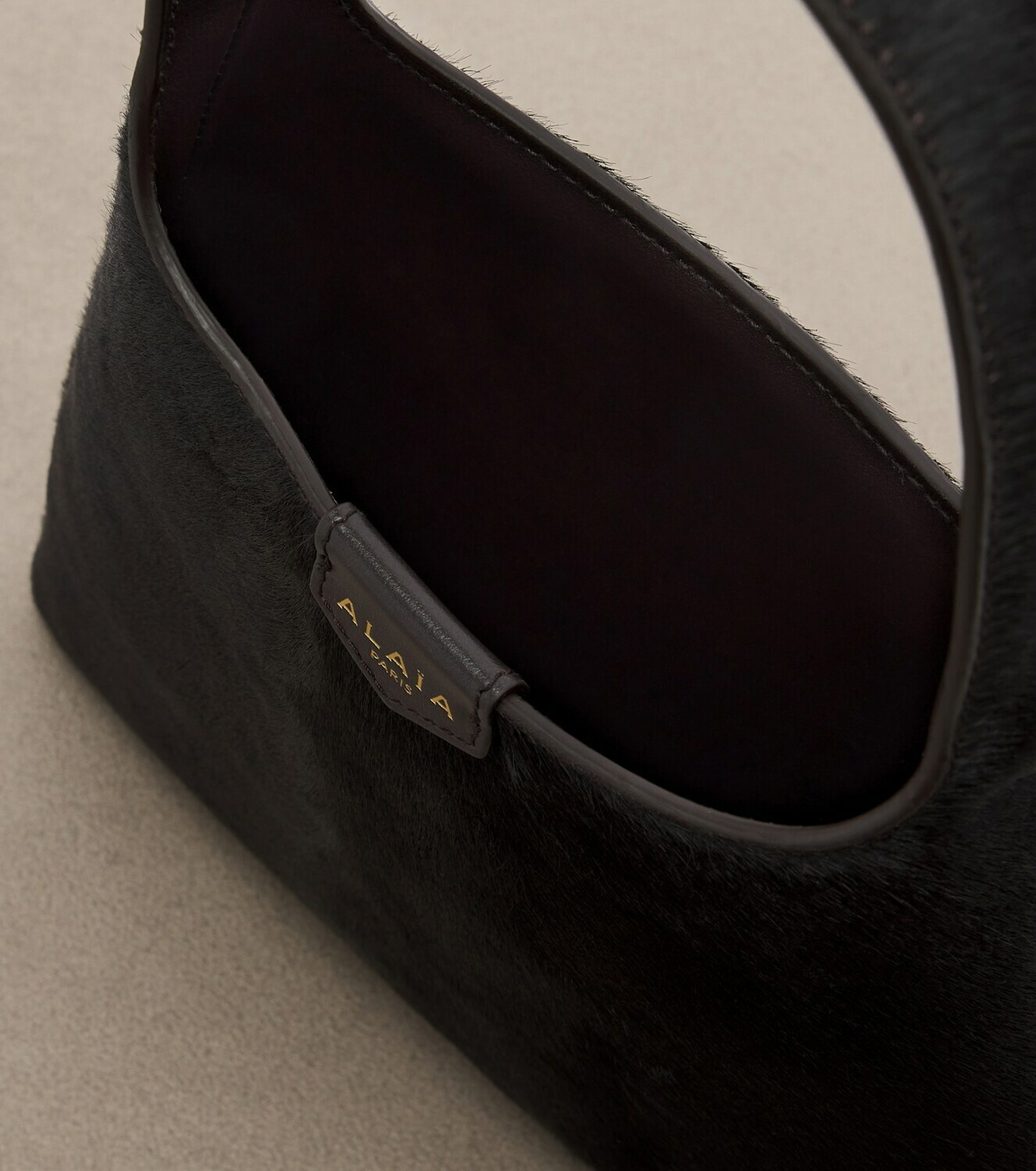 Alaïa Mini calf hair top-handle bag