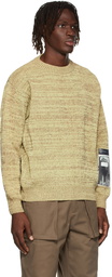 GR10K Yellow& Brown Knit Sweater