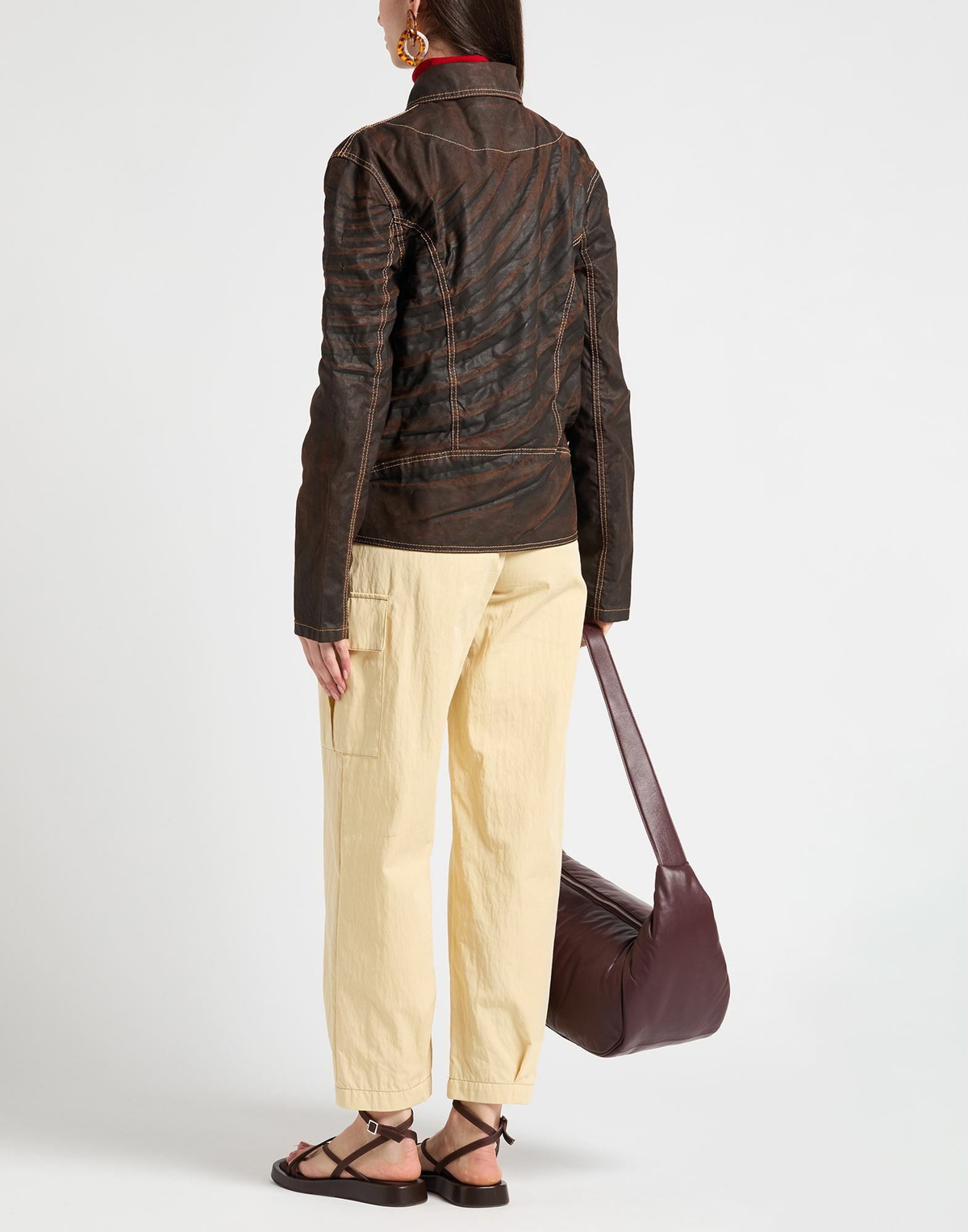 Masha Popova Womens Jacket Chocolate in Brown