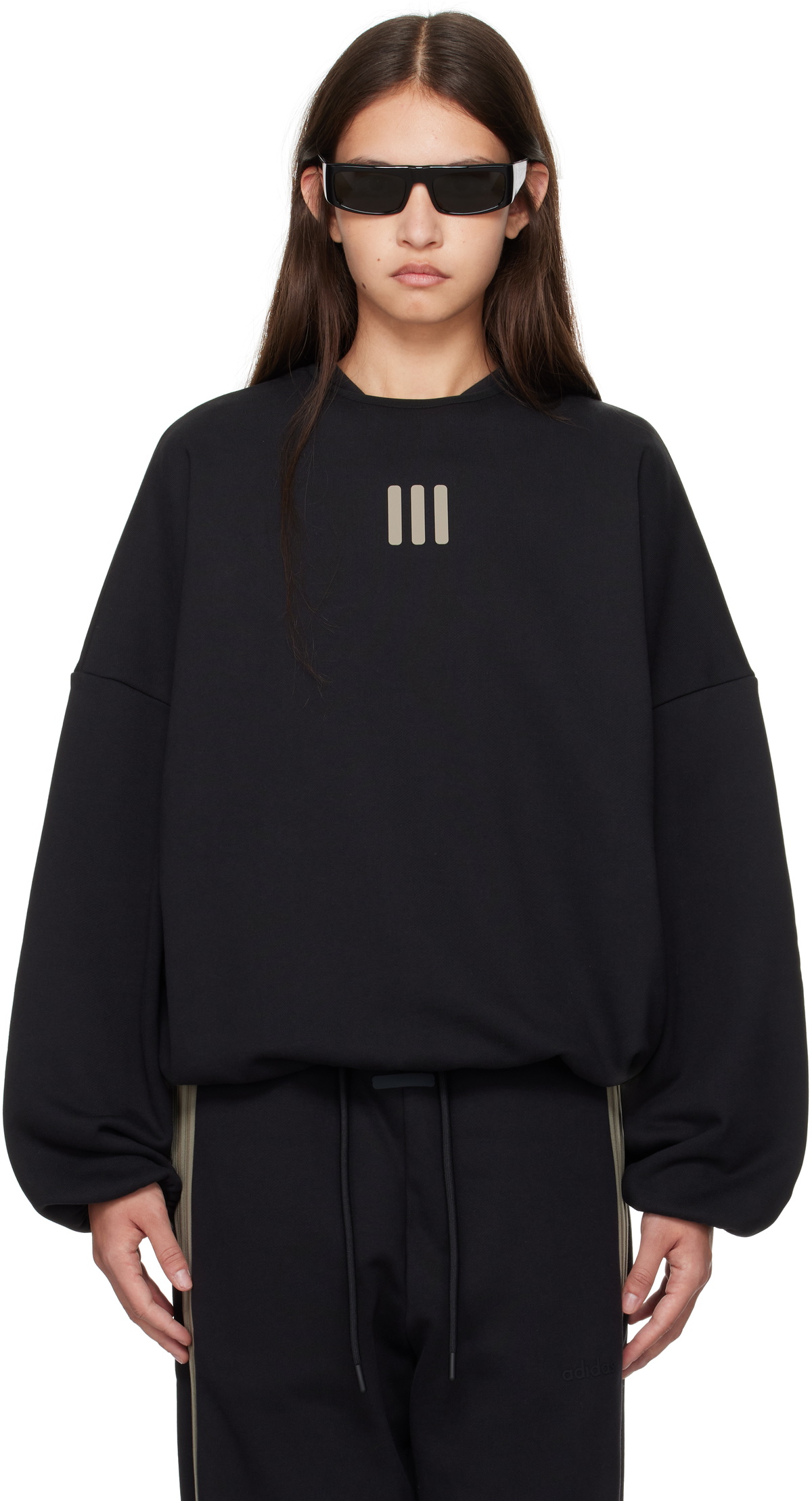 Fear of God Athletics Black adidas Originals Edition Heavy Fleece Sweatshirt