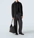 Lemaire Belted canvas tote bag