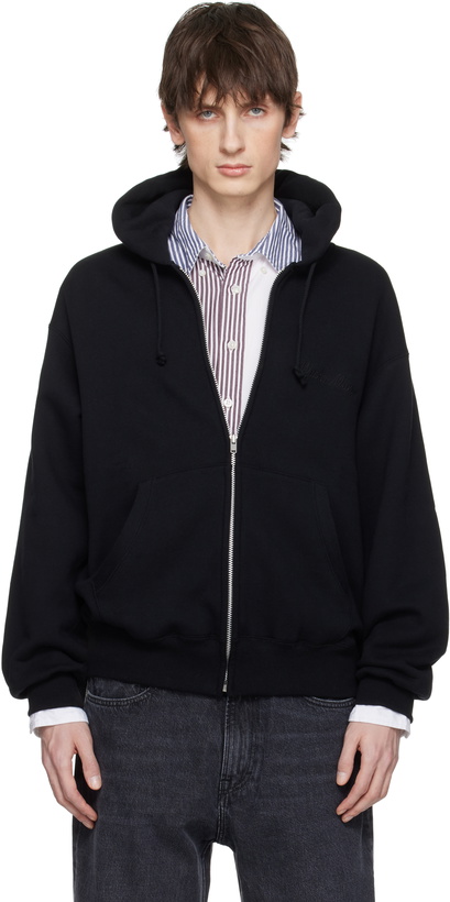 Photo: WACKO MARIA Black 'Fight Club' Middle Weight Full Zip Hoodie
