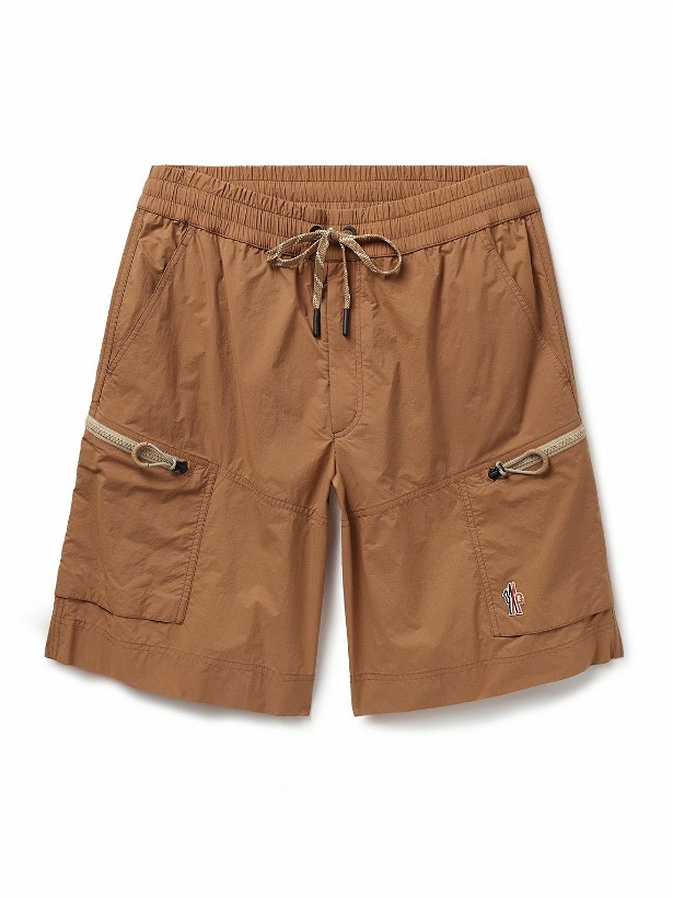 Photo: Moncler Grenoble - Straight-Leg Logo-Appliquéd Ripstop Cargo Shorts - Brown